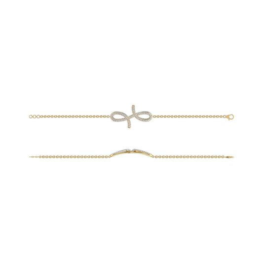 3D Oiza Infinie Diamond Bracelet in 18K Gold