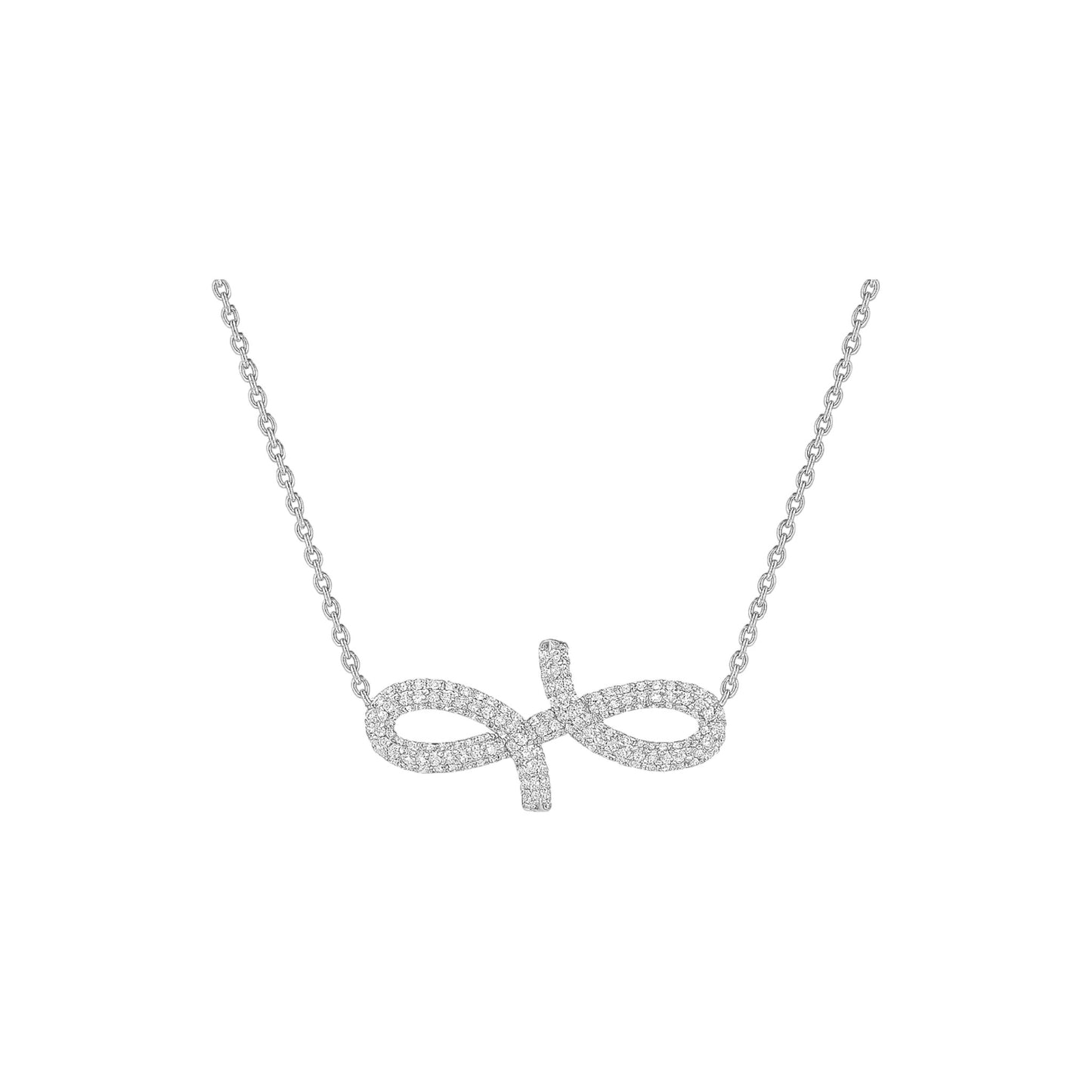 3D Oiza Infinie Diamond Necklace in 18K Gold
