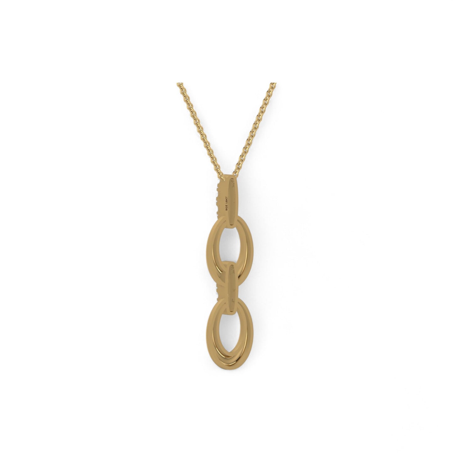 Joan Vertical Diamond Necklace in 18K Gold