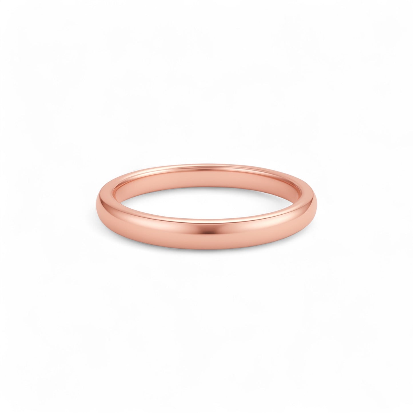 2MM Plain Band in 18K Gold
