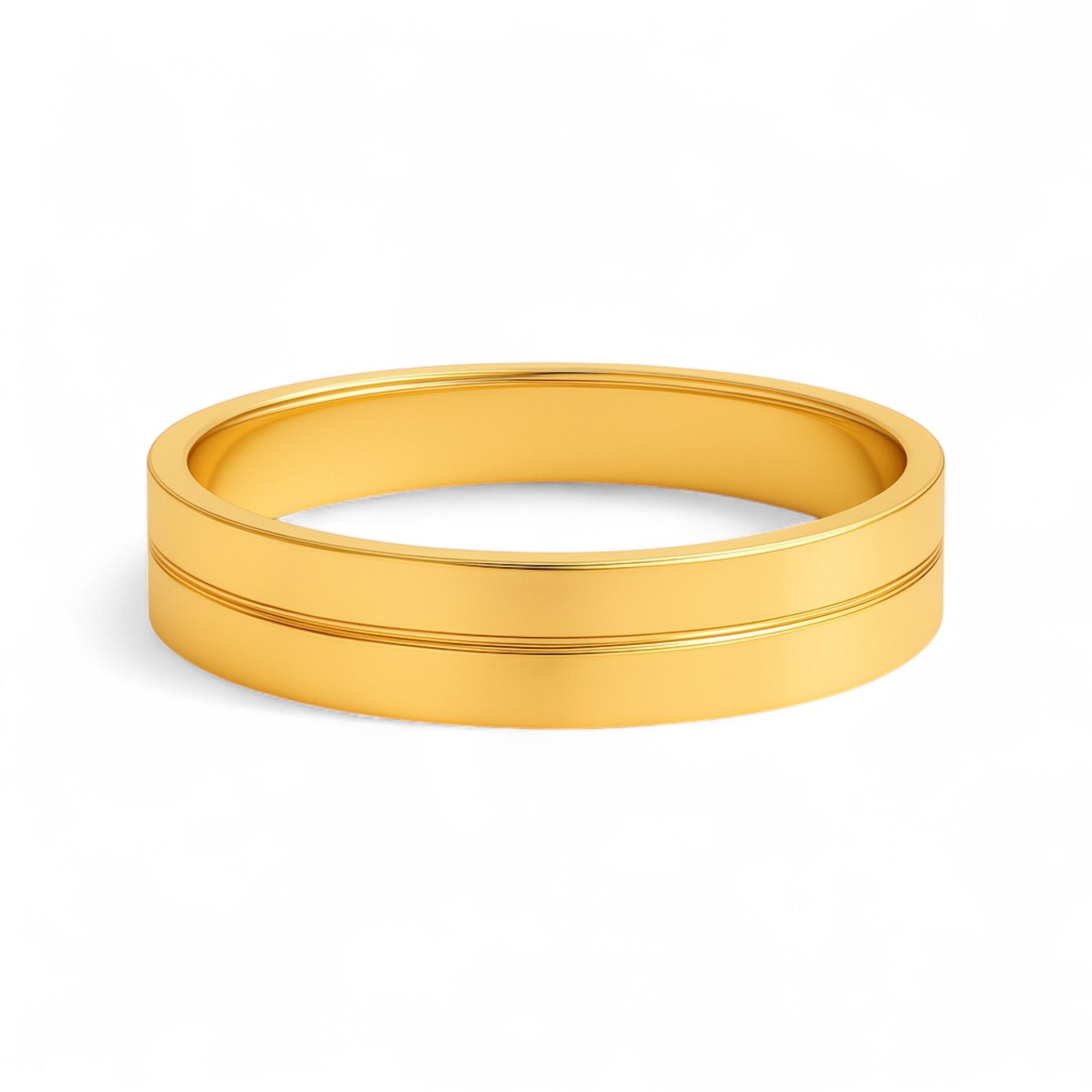 6MM Midline Band in 18KT Gold