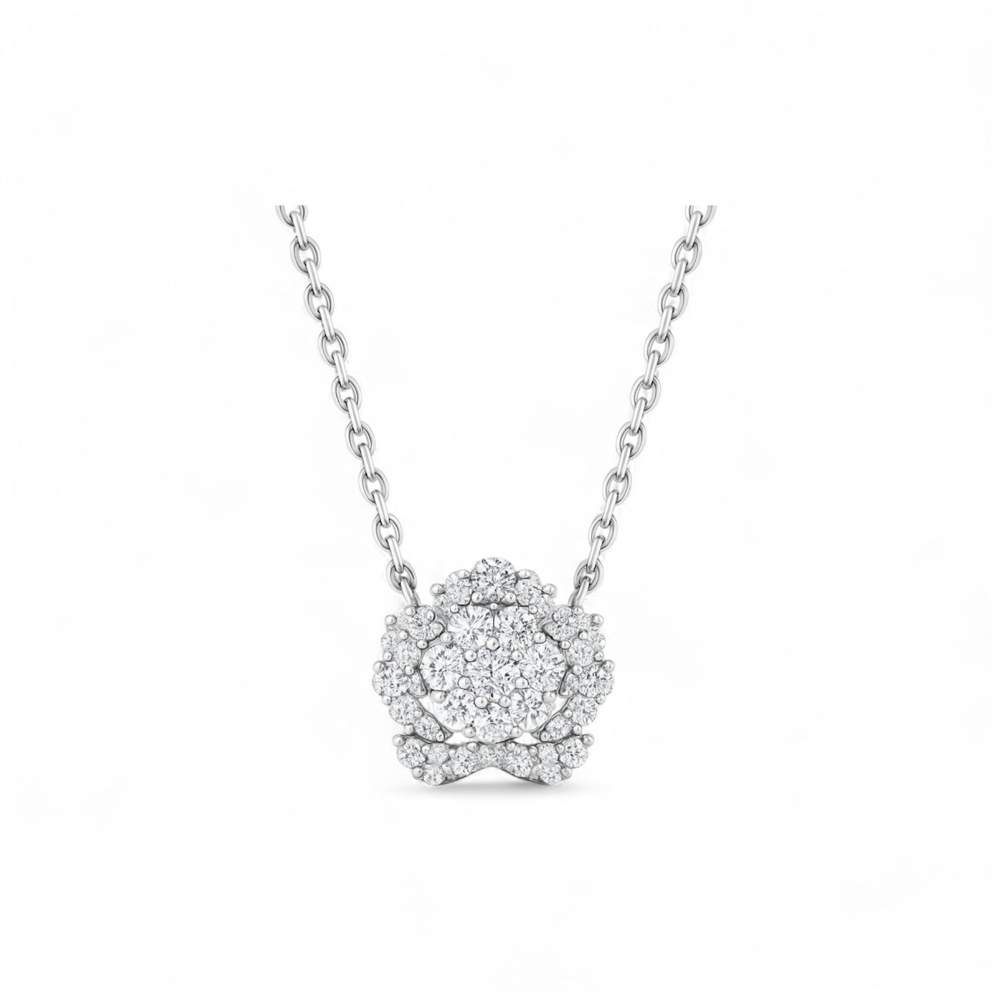 Lesa Moissanite Necklace in 925 Sterling Silver