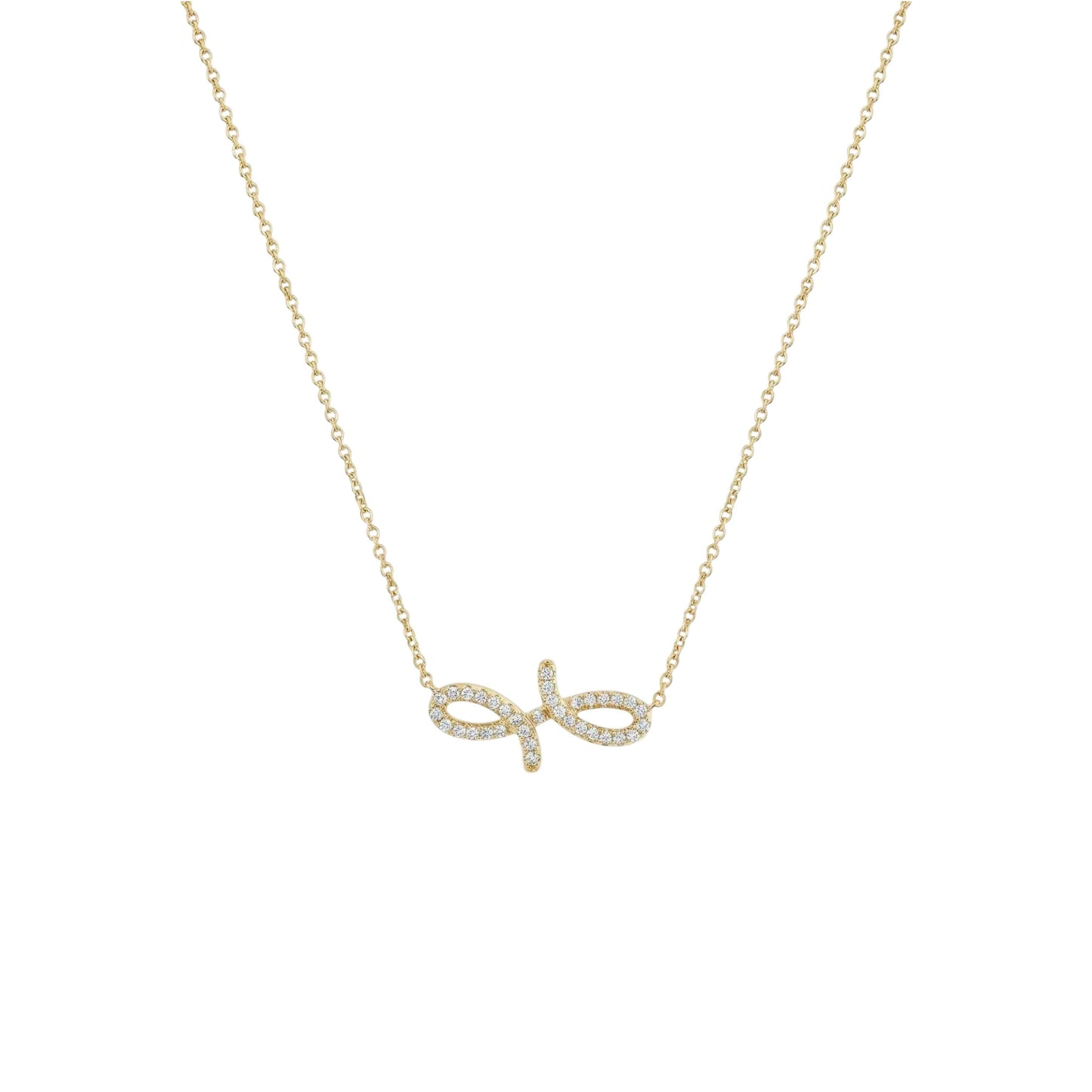 3D Oiza Infinie Diamond Necklace in 18KT Gold