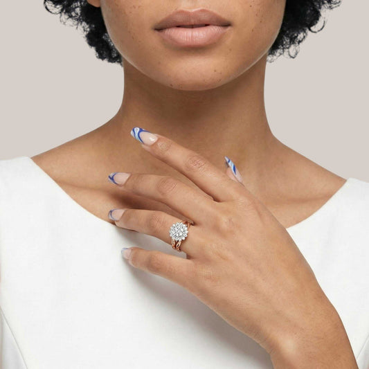 BOZ Forever Natural Diamond Bride Set in 18KT Gold