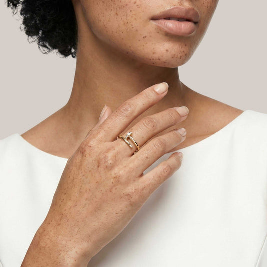 Nail Ring in 18KT Gold