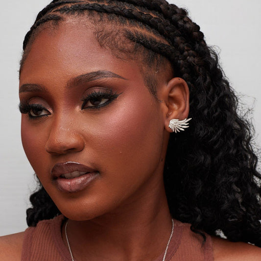 Celest Wings Diamond Wings Earrings in 18KT Gold