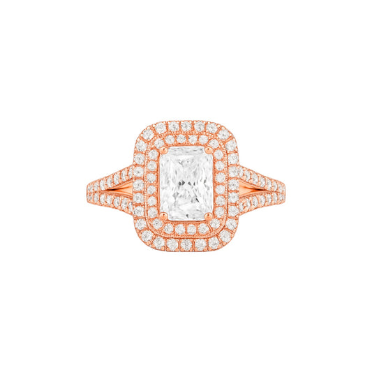 Kylie Radiant Cut Engagement Ring in 10K Gold