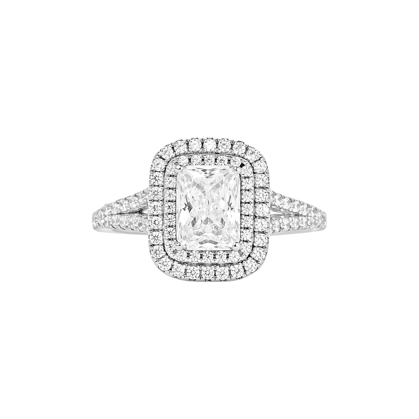 Kylie Radiant Cut Engagement Ring in 10K Gold