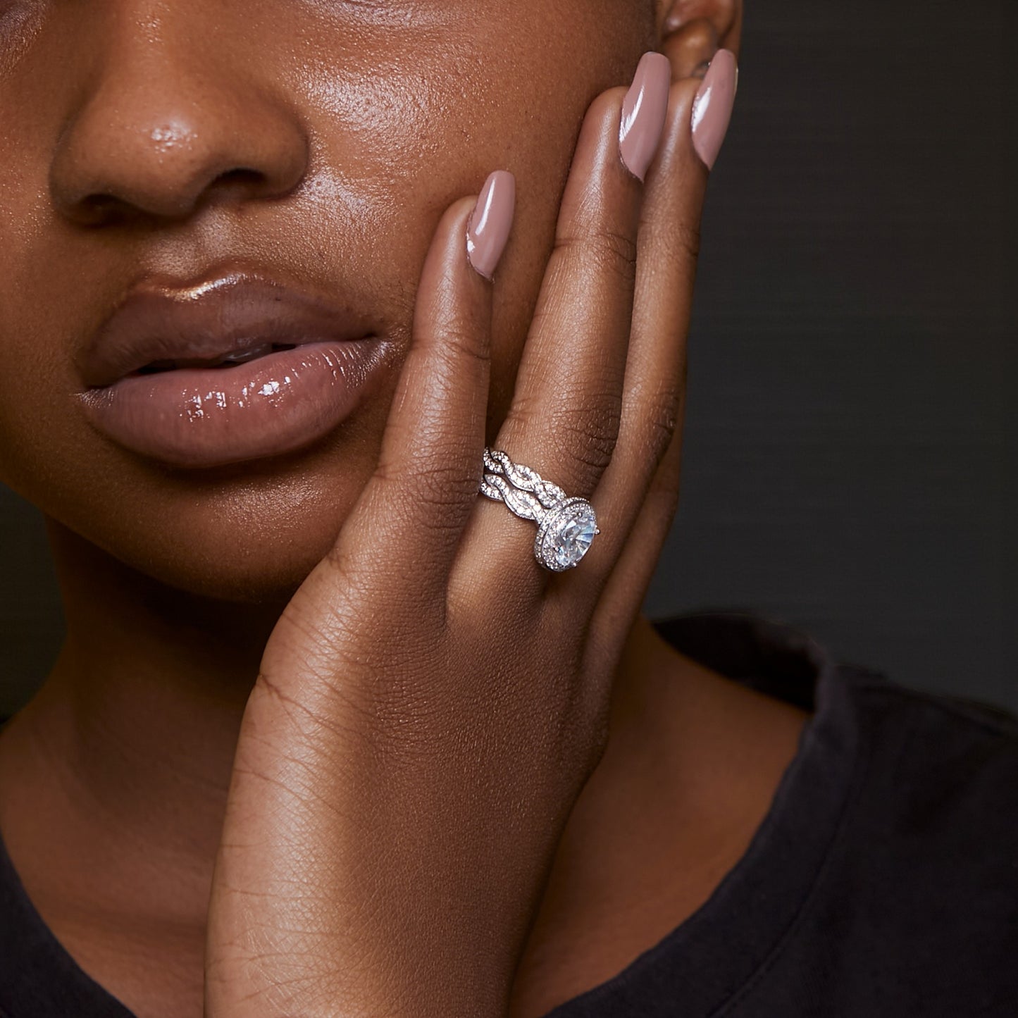 Mira CZ Bride Set in 18K Gold