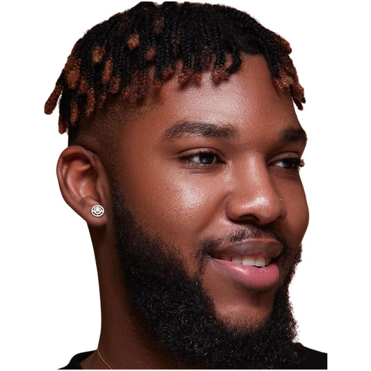 Orbit Diamond Stud Earrings in 18K Gold