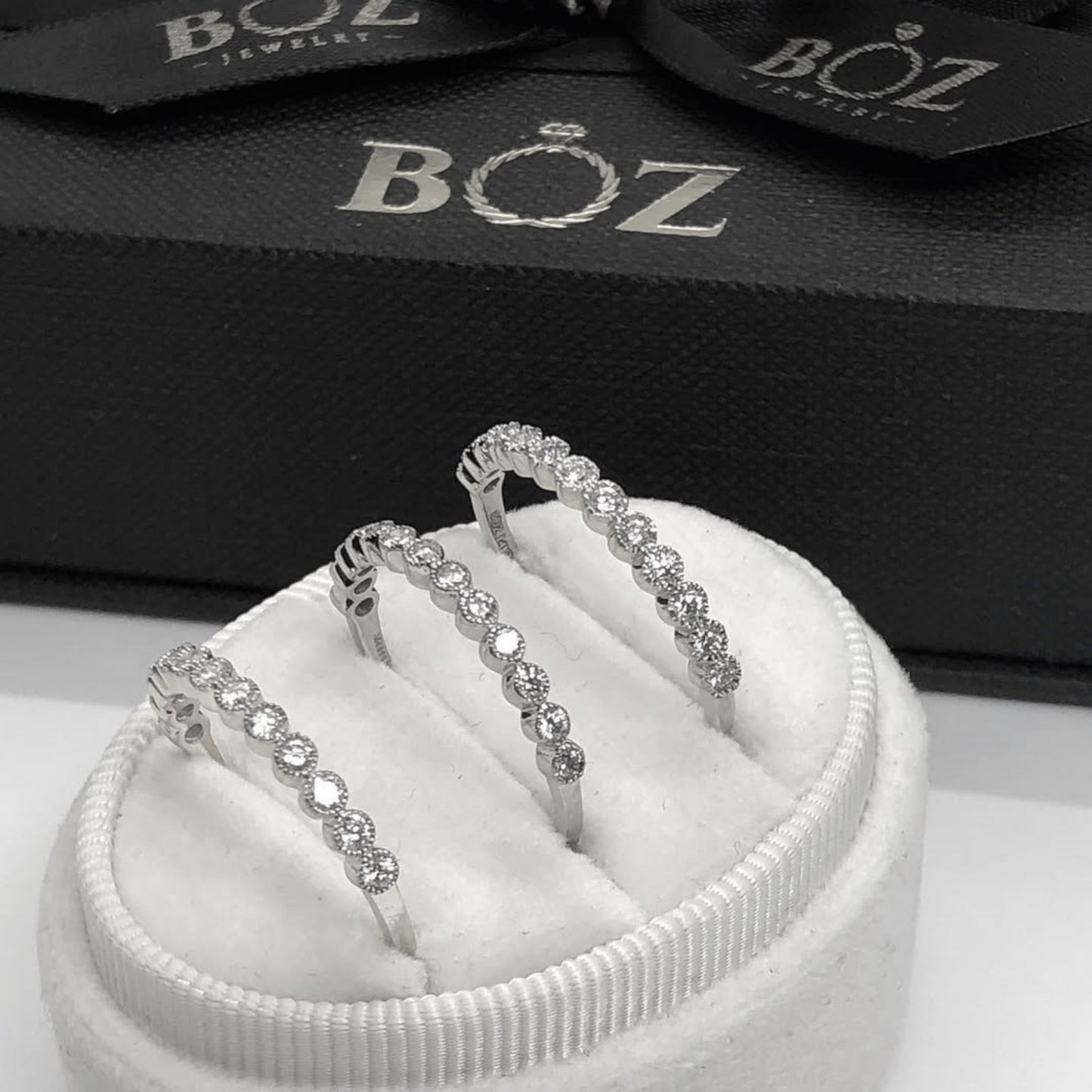 Bezel Eternity CZ Band in 925 Sterling Silver