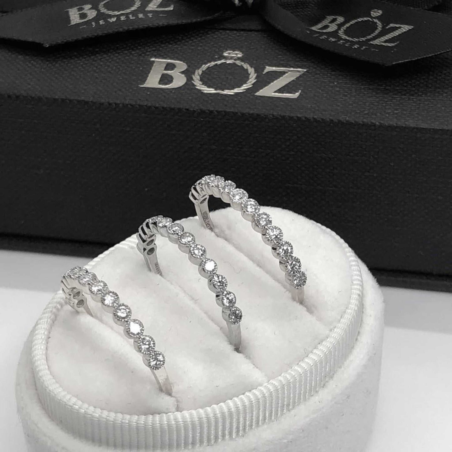 Bezel Eternity CZ Band in 925 Sterling Silver