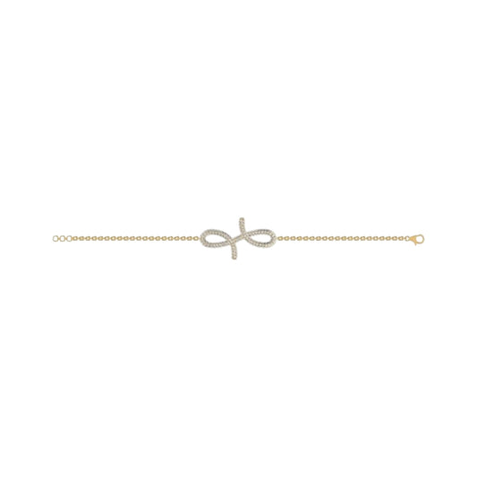 3D Oiza Infinie Diamond Bracelet in 18K Gold