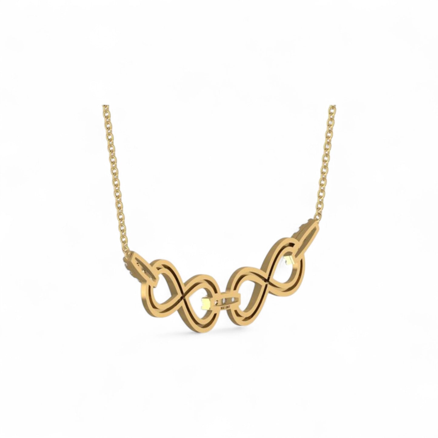 Joan Horizontal Diamond Necklace in 18K Gold