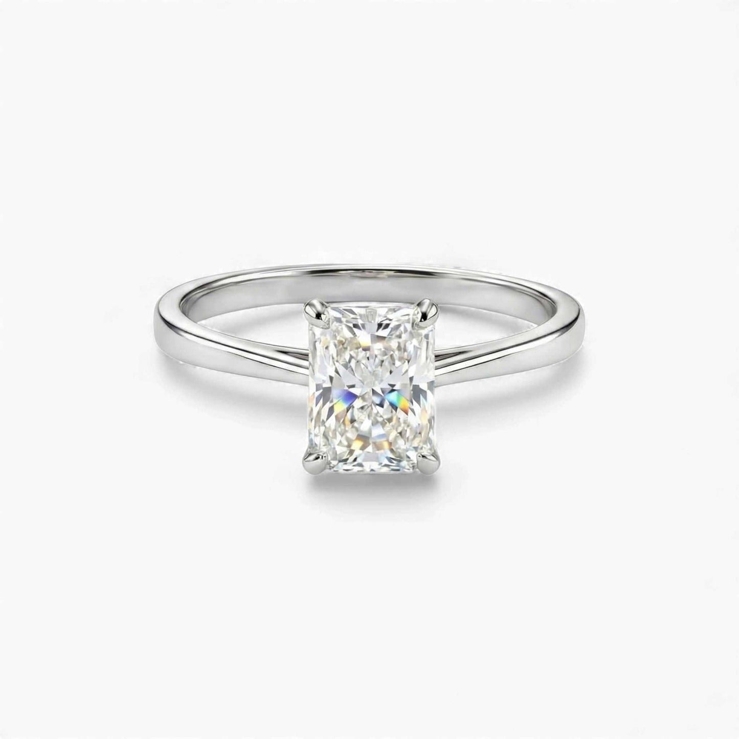 Celine Moissanite & Diamond Engagement Ring in 18KT Gold
