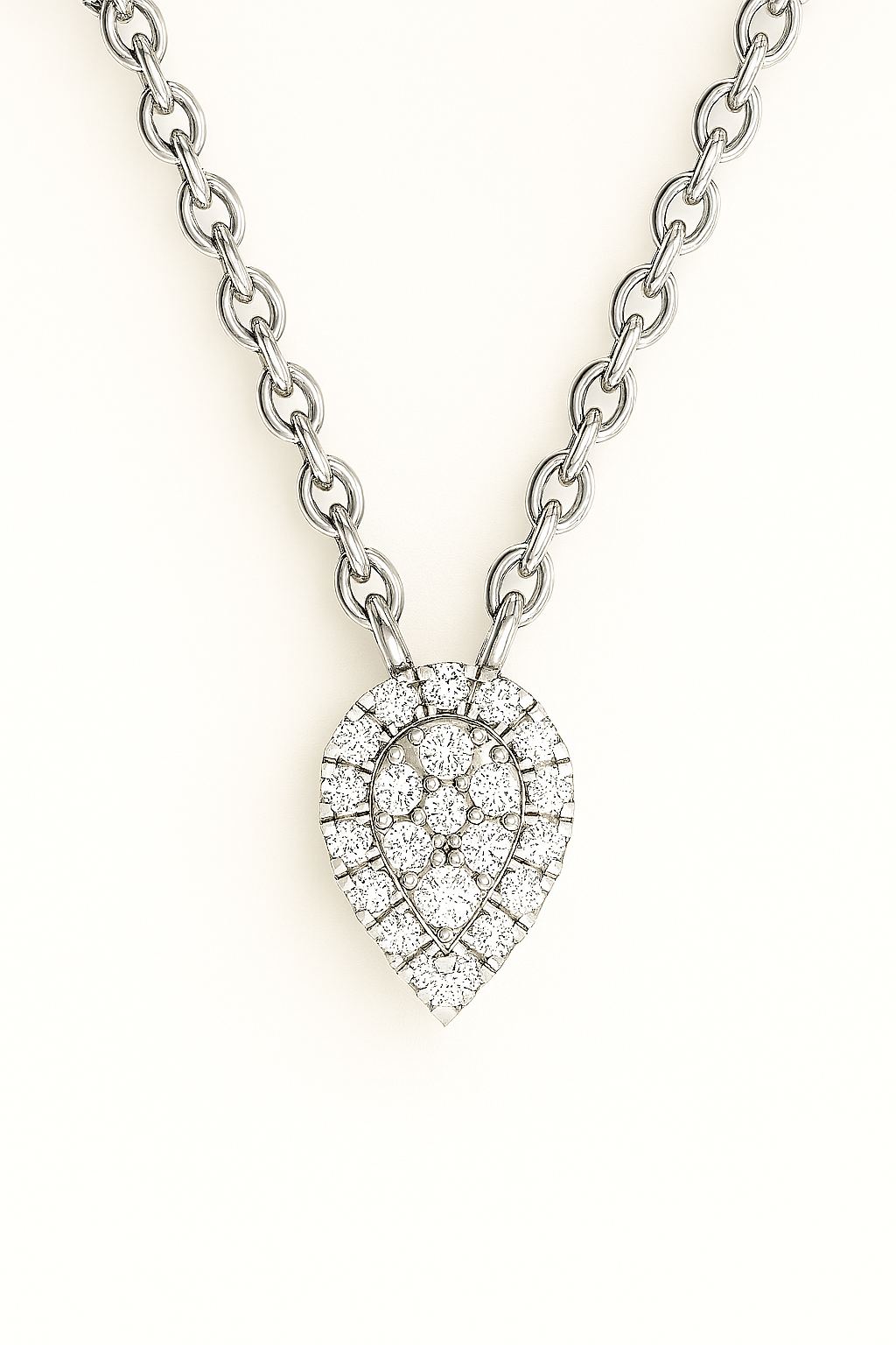 Velar Moissanite Pendant Necklace in 925 Sterling Silver