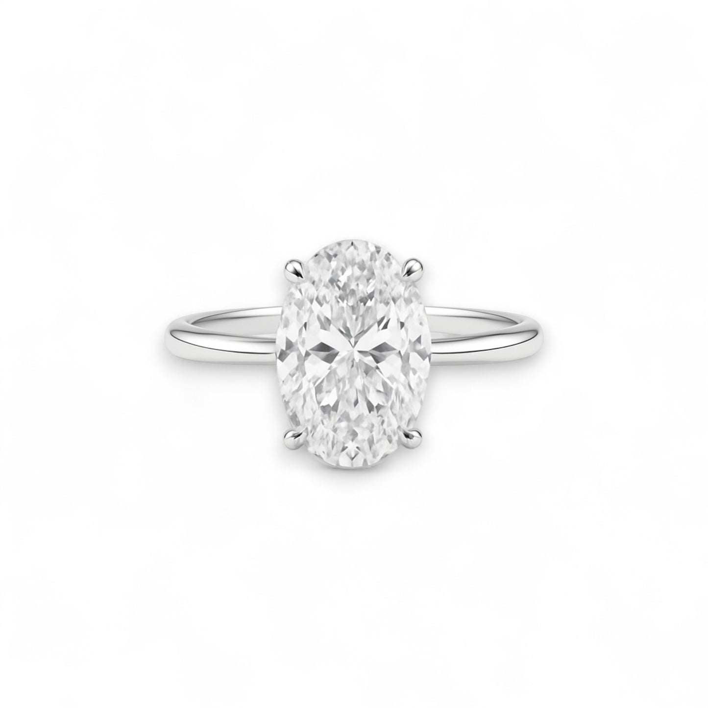 Classic Solitaire Engagement Ring in 18K Gold