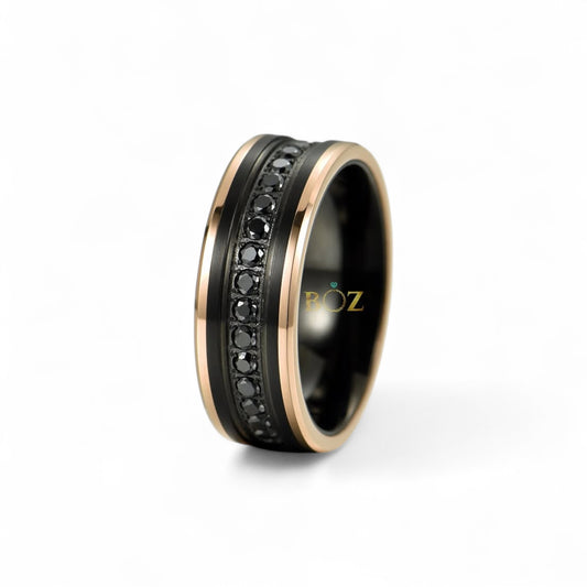 Executive Black Sapphire Band