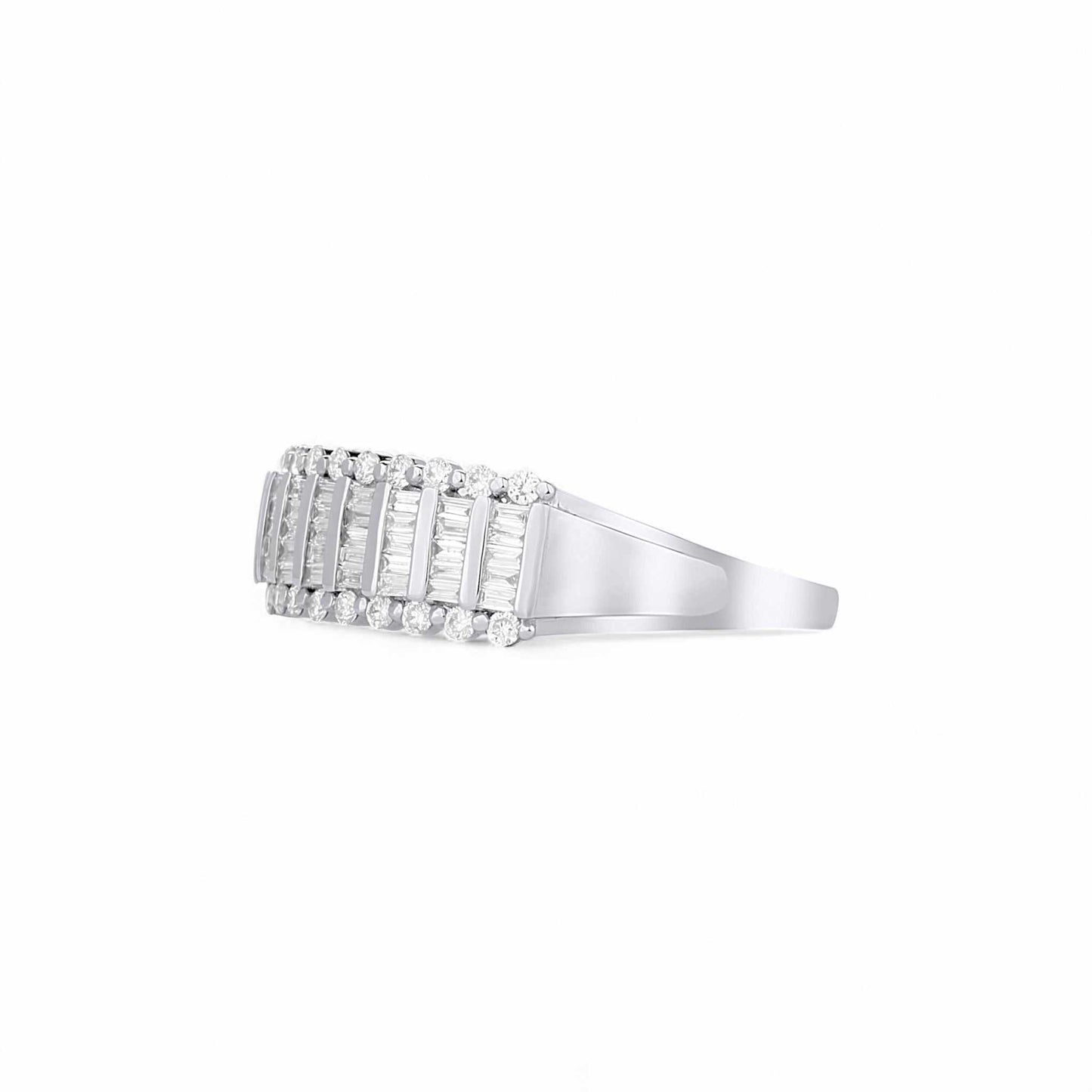 Tobo Baguette Diamond Band in 18KT Gold