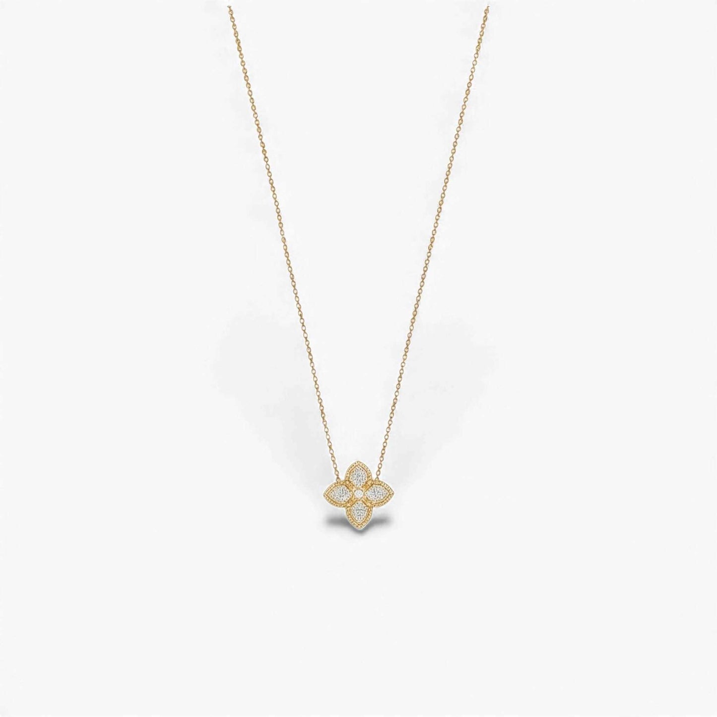 Nora Natural Diamond Necklace in 18KT Gold