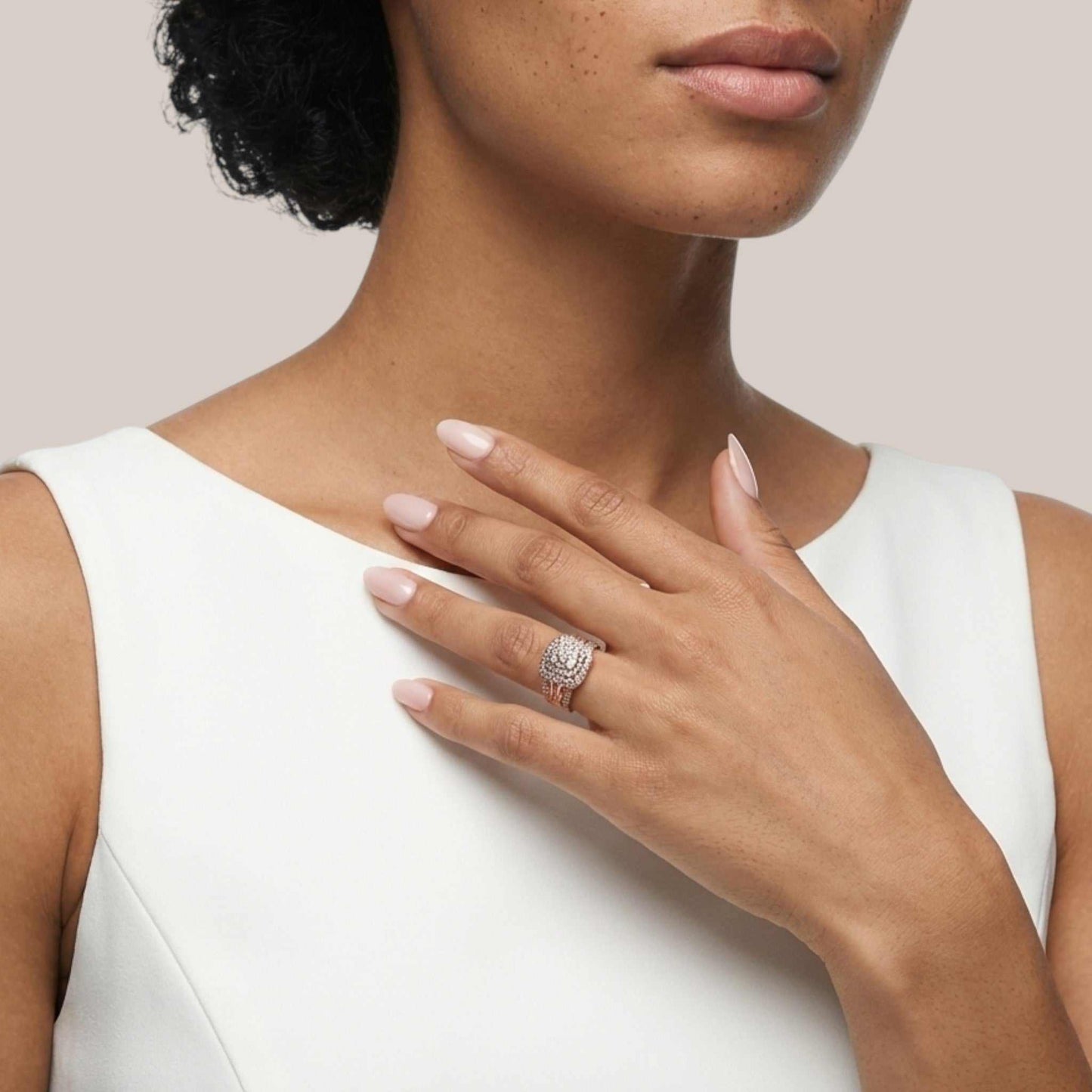 Cherry Cushion Cut Natural Diamond Engagement Ring in 14KT Gold