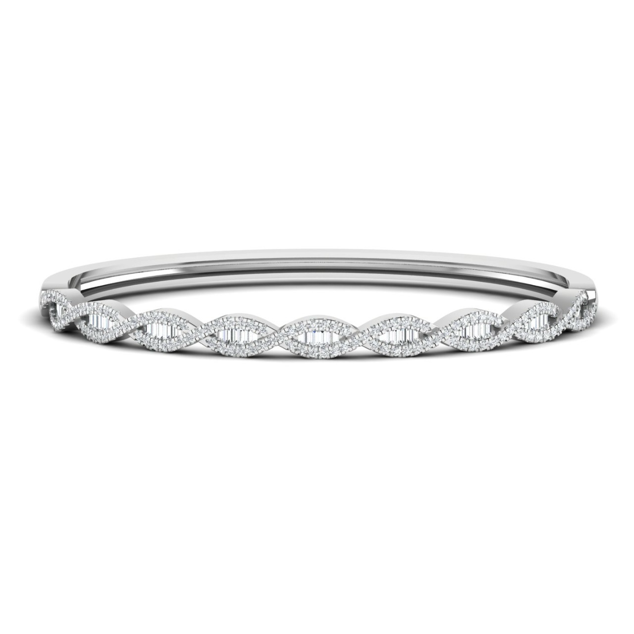Marise Diamond Bangle Bracelet in 18K Gold