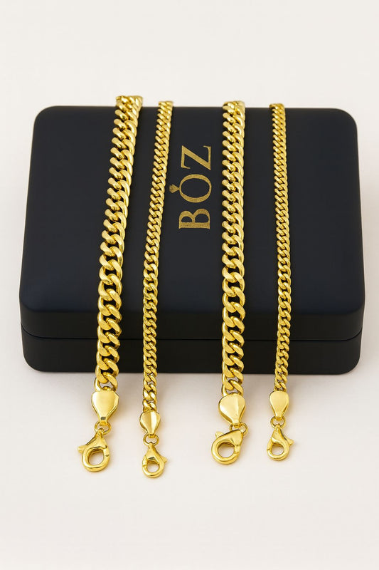 Cuban Link Bracelet in 18K Gold