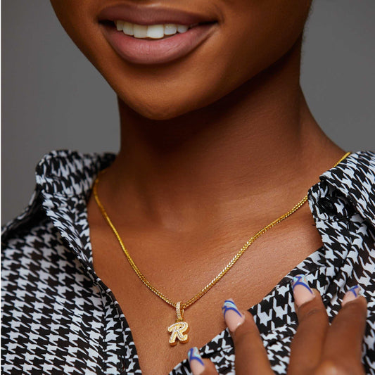 Bibi 0.14ct Initial Natural Diamond Pendant in 18KT Gold