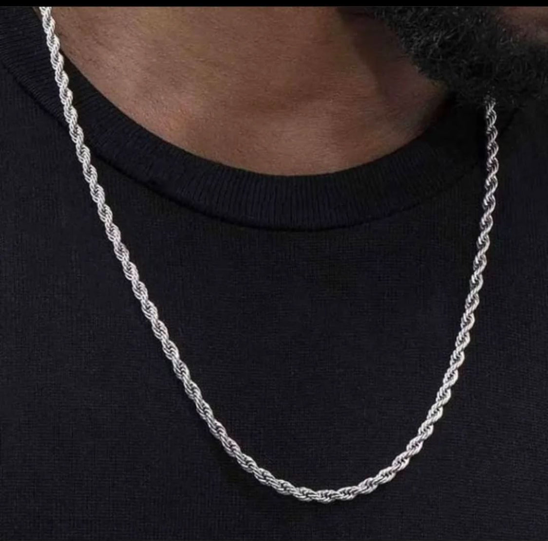 Rope Chain in 925 Sterling Silver