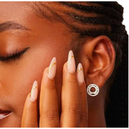 Eyana Moissanite Studs in 925 Sterling Silver