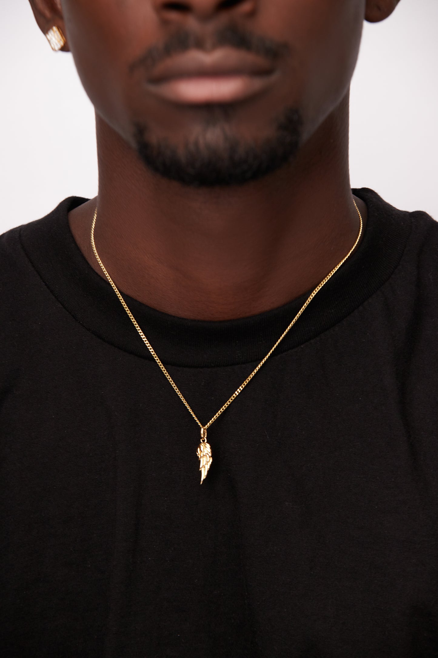 Guardian Wing of Love Pendant in 18K Gold