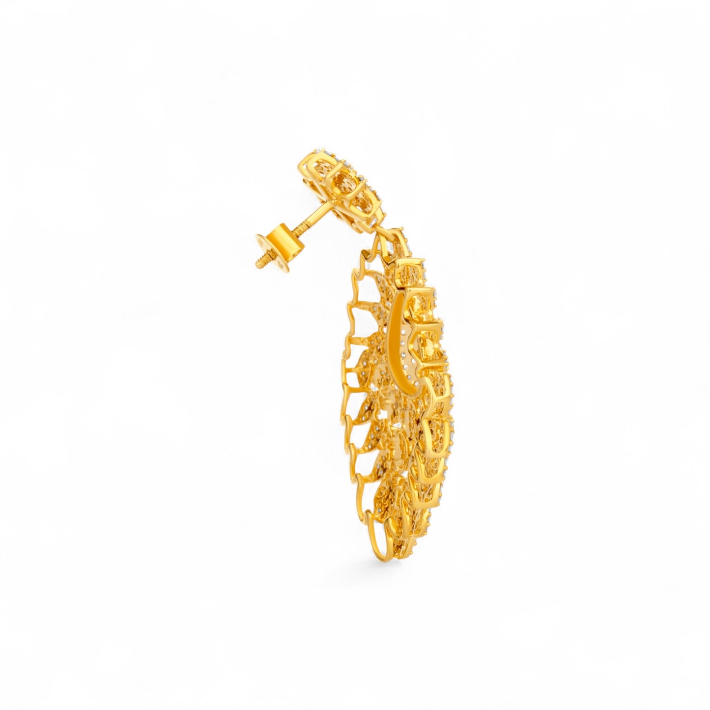 Olori Natural Diamond Drop Earrings in 18K Gold