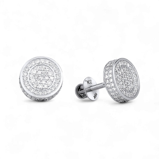 Leon Diamond Stud Earrings in 18K Gold