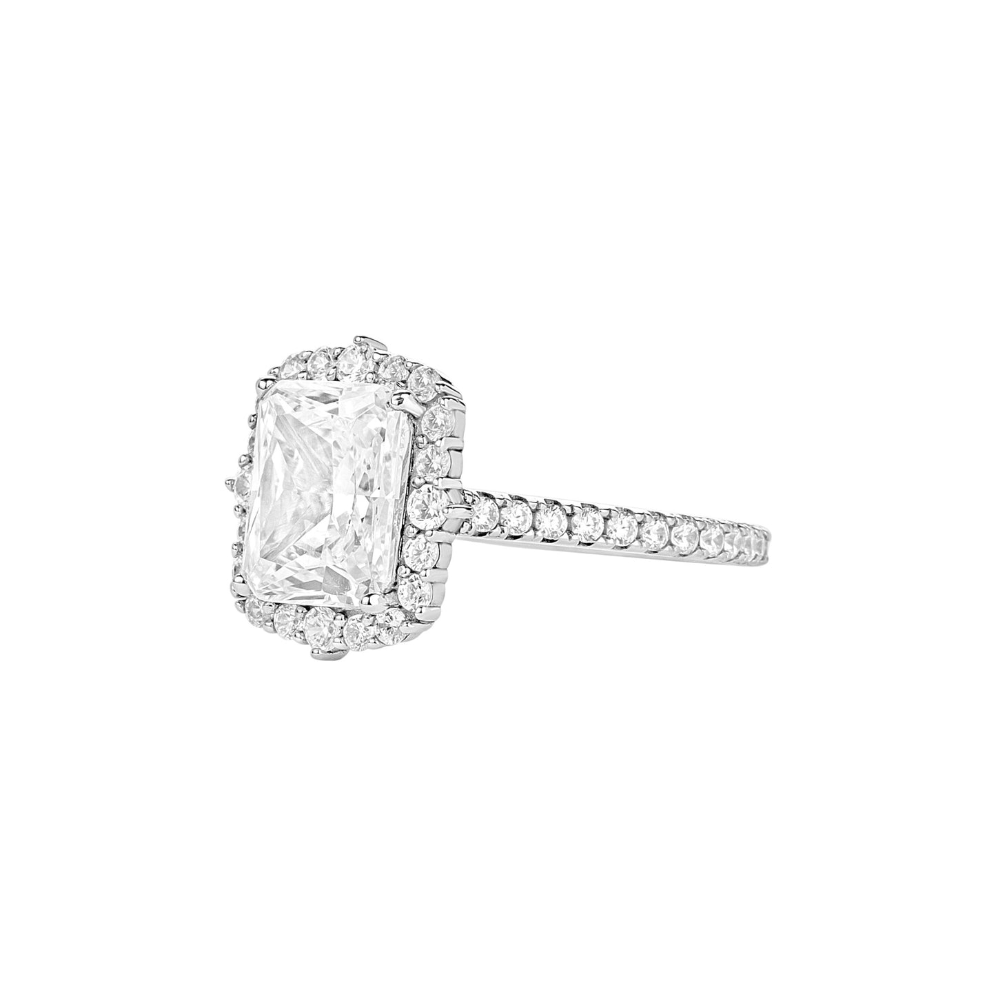 Quinn 2.0 CZ Engagement Ring in 10K Gold