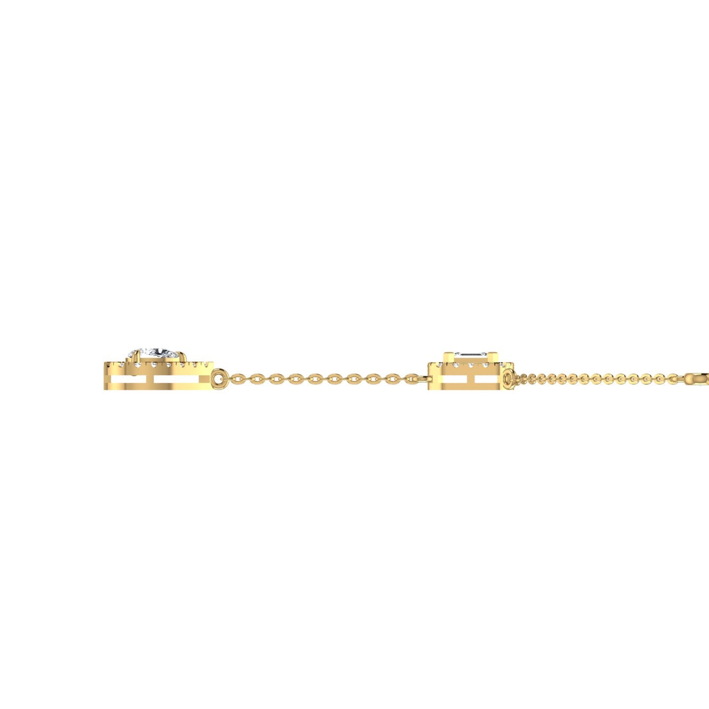 Constance 1.5mm Drop Diamond Necklace in 18K Gold
