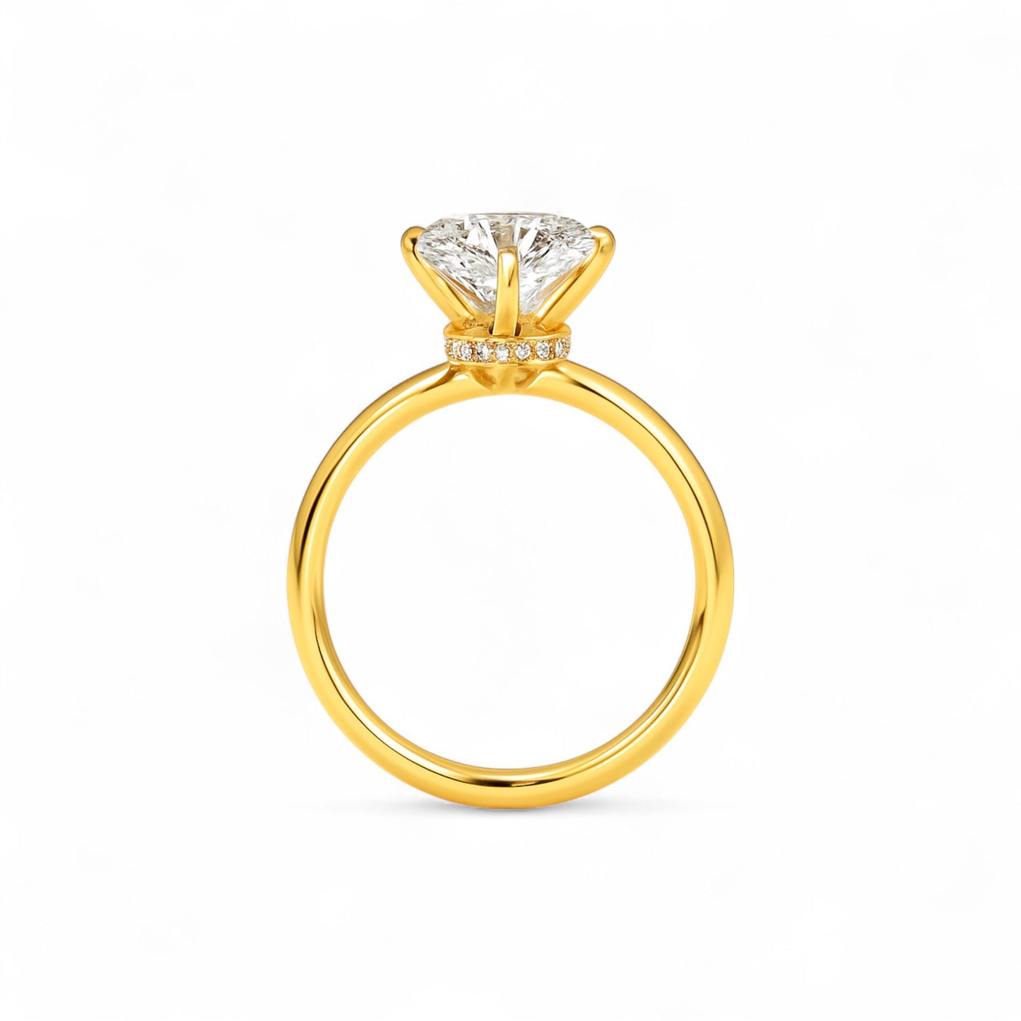 Phoebe Lab Grown Diamond Engagement Ring in 18K Gold