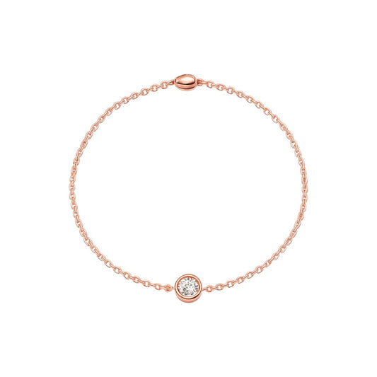 Solitaire Diamond Ball Bracelet in 18KT Gold