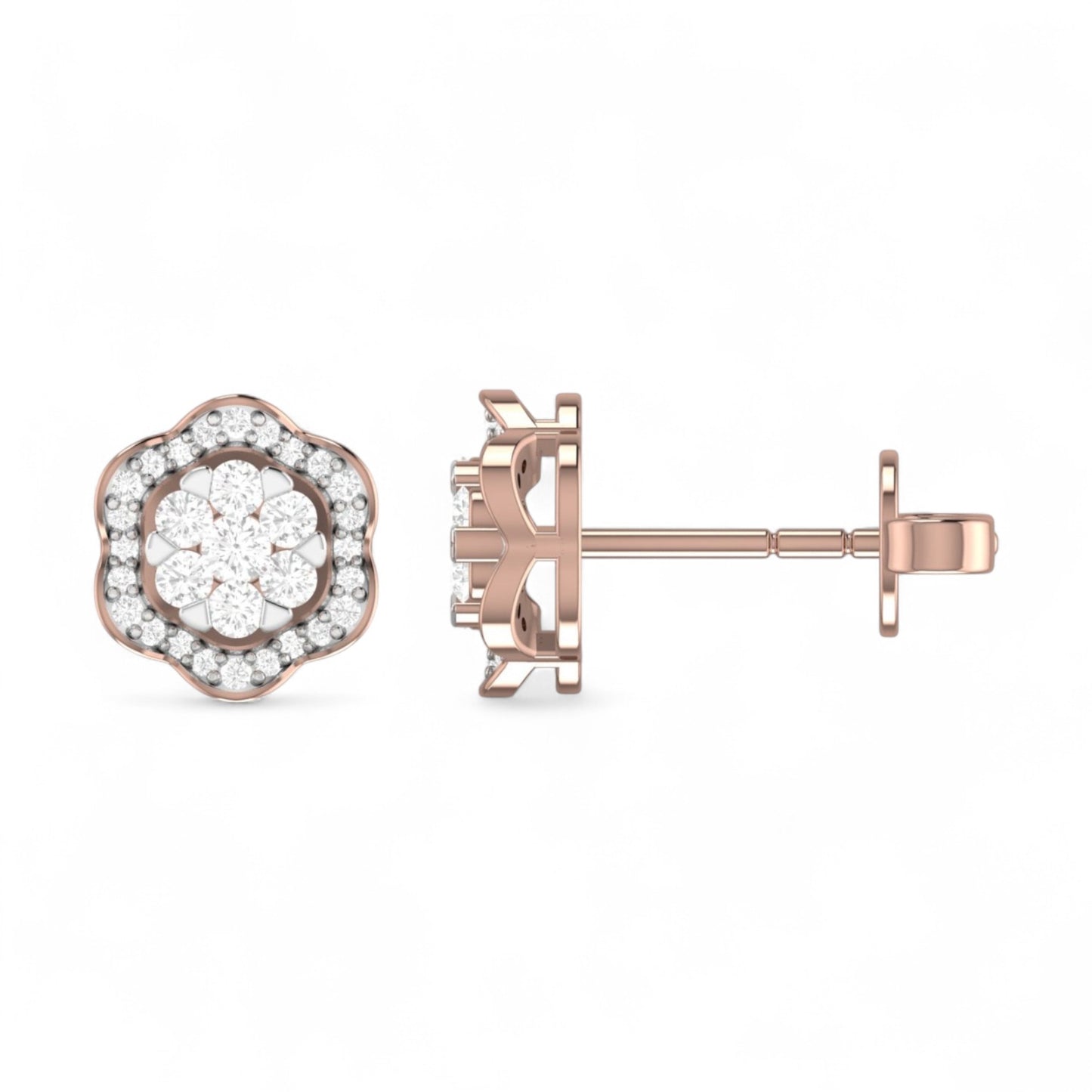 Surie Diamond Studs in 18K Gold