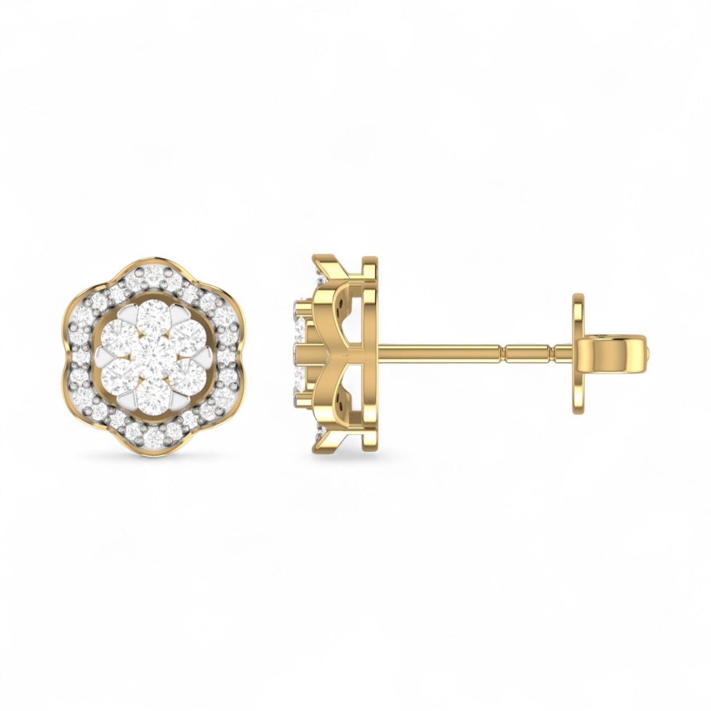 Surie Diamond Studs in 18K Gold