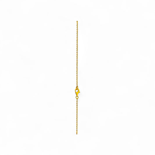 Interlocked Ring Diamond Necklace in 18K Gold