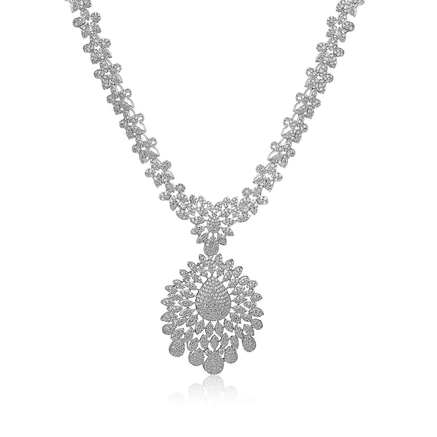 Olori Natural Diamond Necklace in 18K Gold