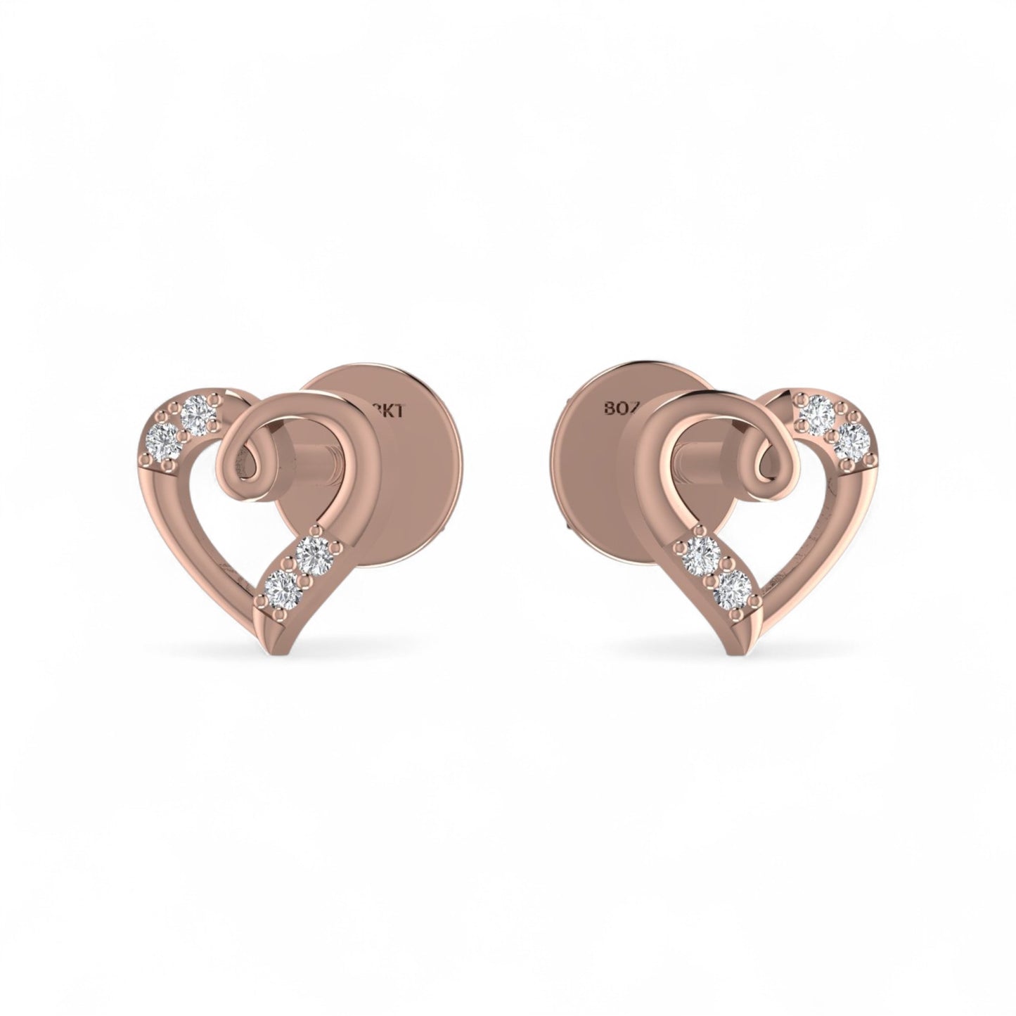 Vivra Natural Diamond Earrings in 18K Gold