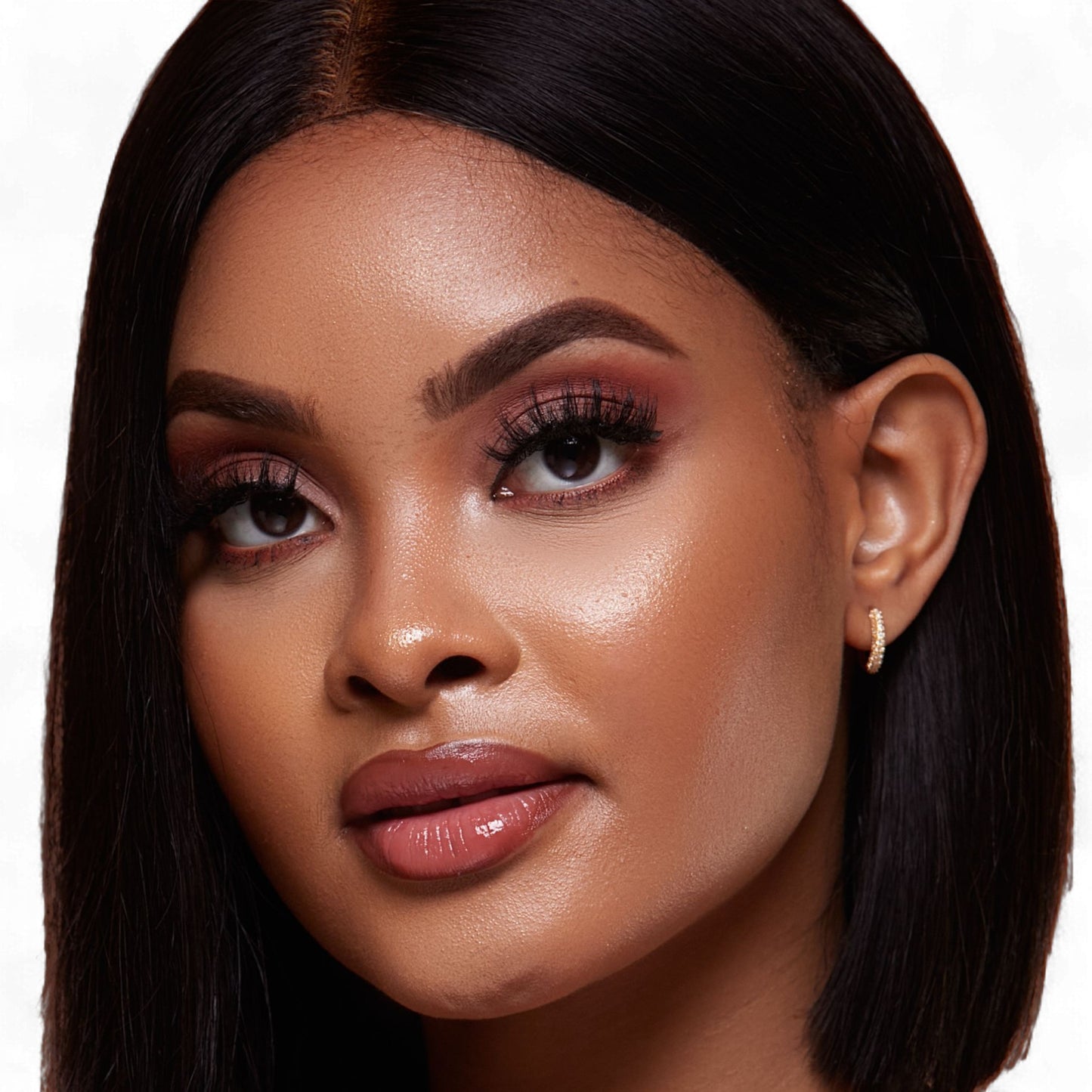 Nadine Diamond Hoop Earrings in 18K Gold