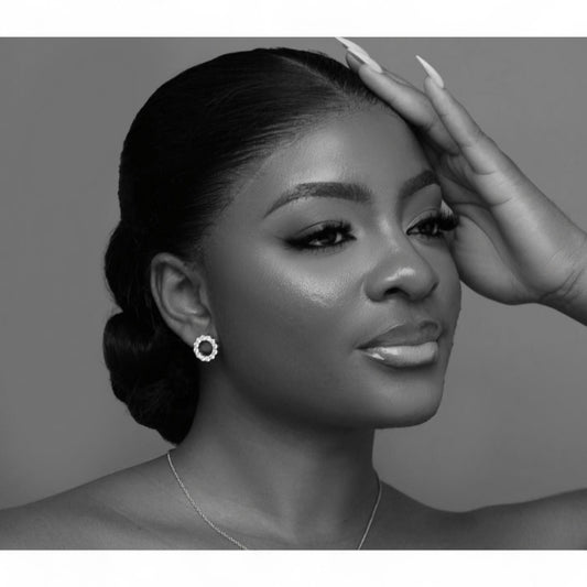 3MM Pave Eternity Moissanite Earrings in 925 Sterling Silver