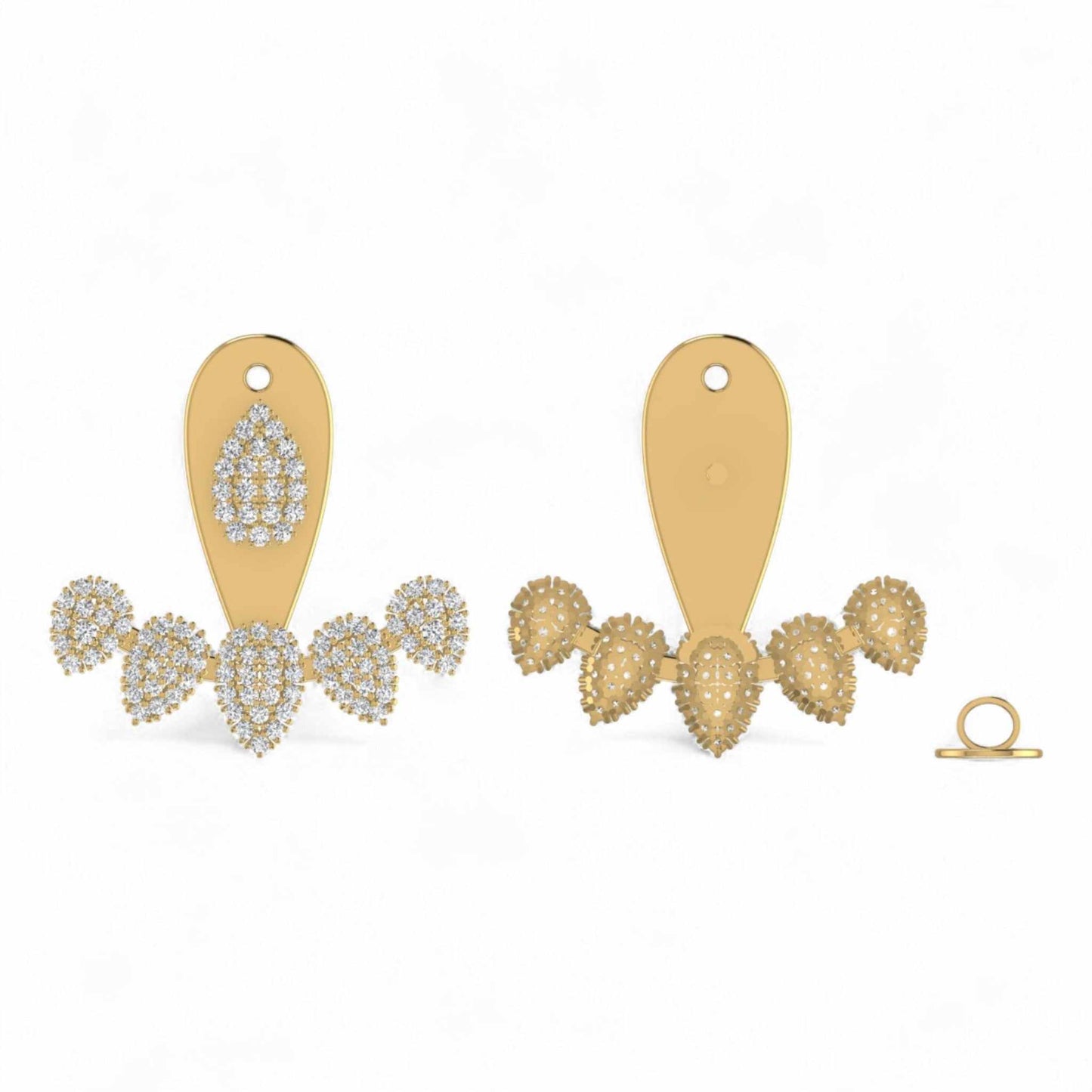 Azure Diamond Studs in 18KT Gold