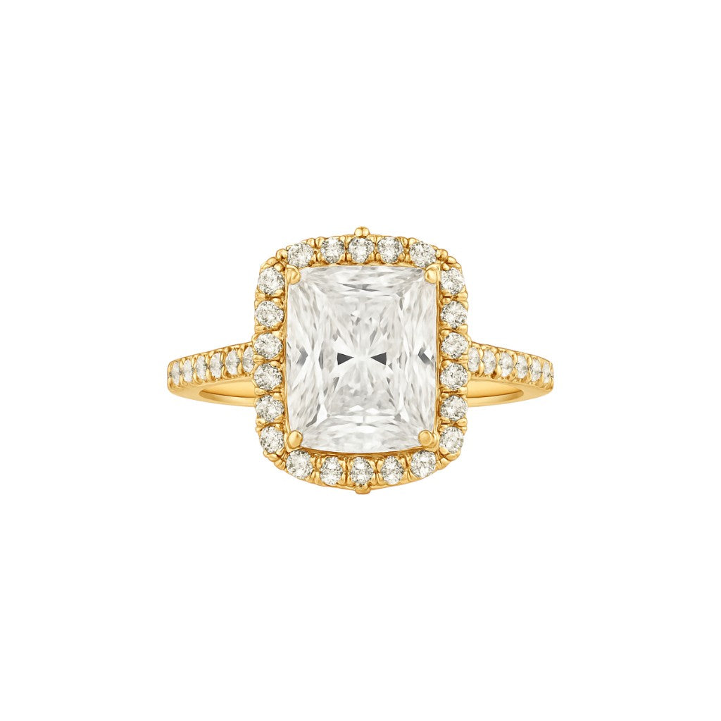 Quinn 2.0 CZ Engagement Ring in 10K Gold