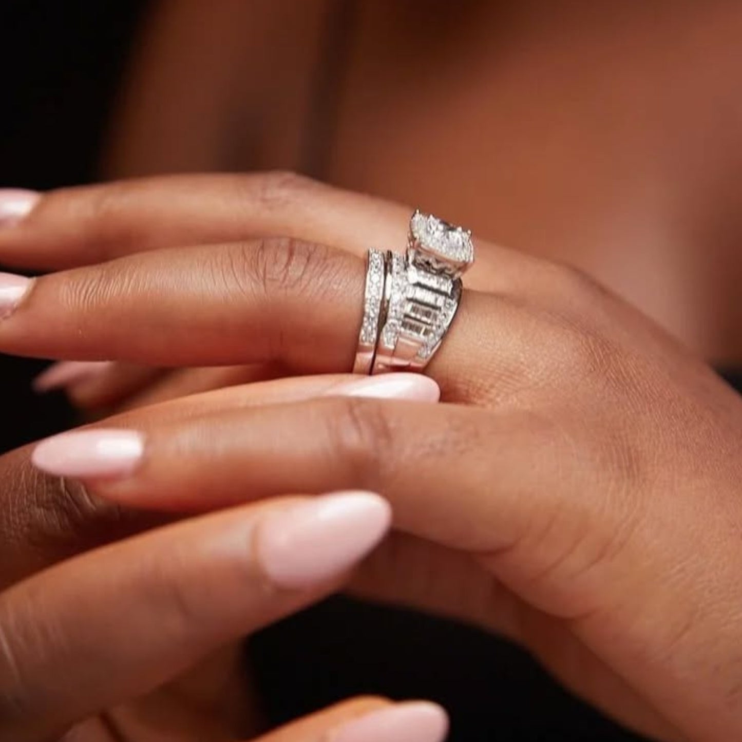 Tobo CZ Bride Set in 925 Sterling Silver