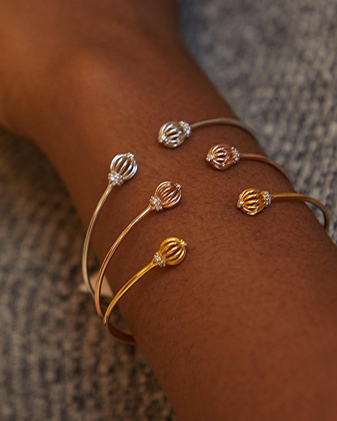 Avaria Cuff Diamond Bracelet in 18K Gold