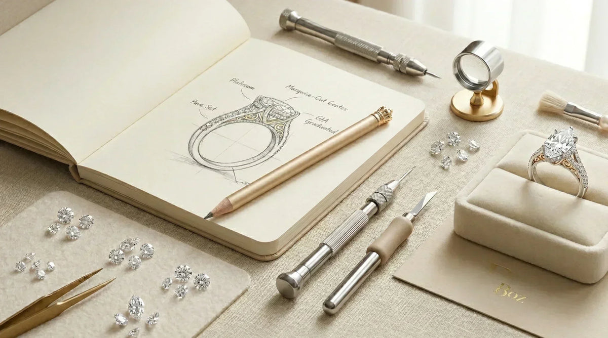How Custom Jewelry Works at BOZ: A Step-by-Step Guide to Creating Your Dream Piece