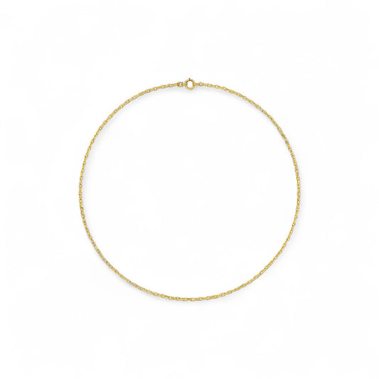 Thin Cable Necklace in 18K Gold